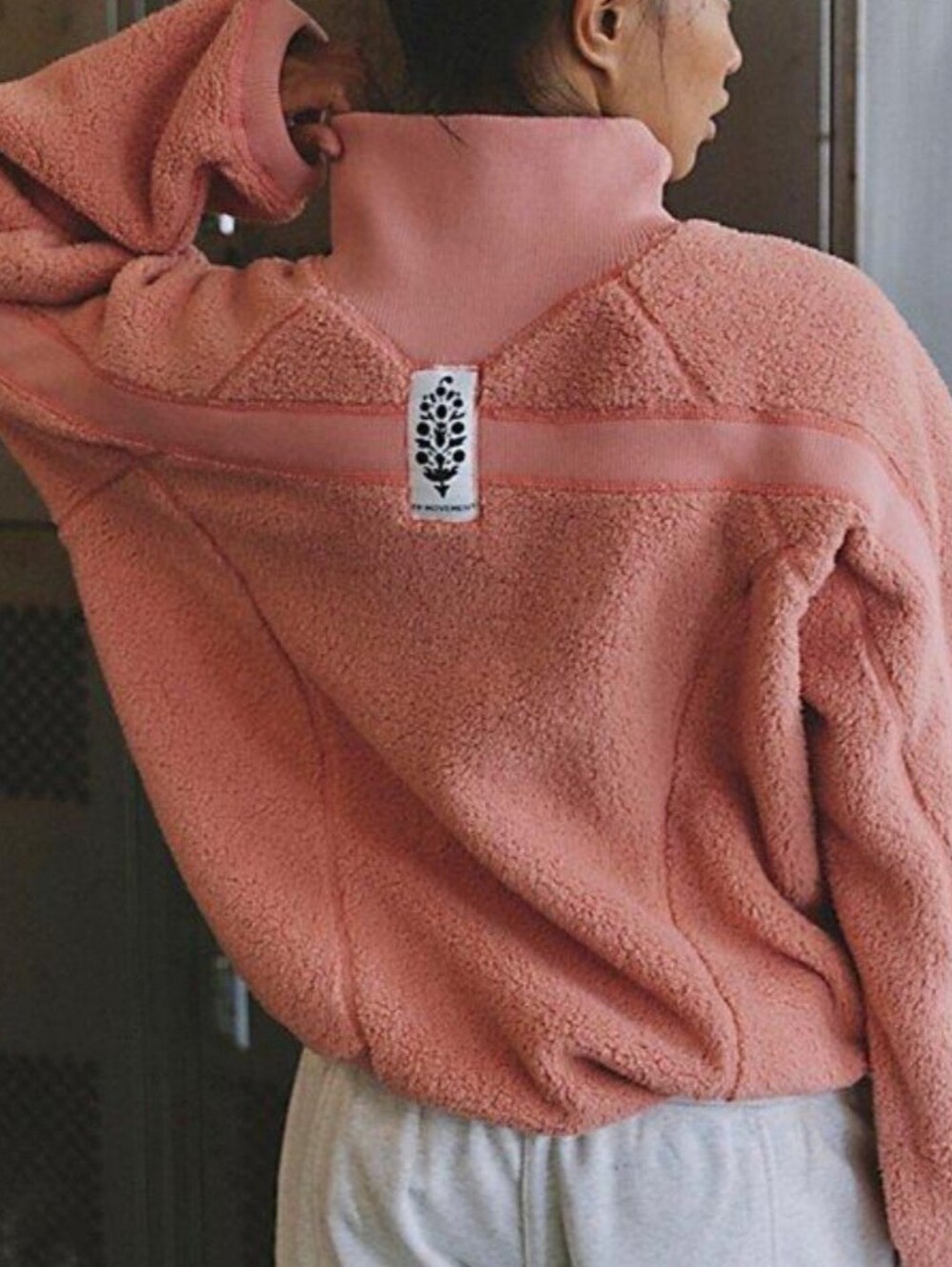 Free People Movement Ready Set Rib Fleece Pullover Sweatshirt. Jacket